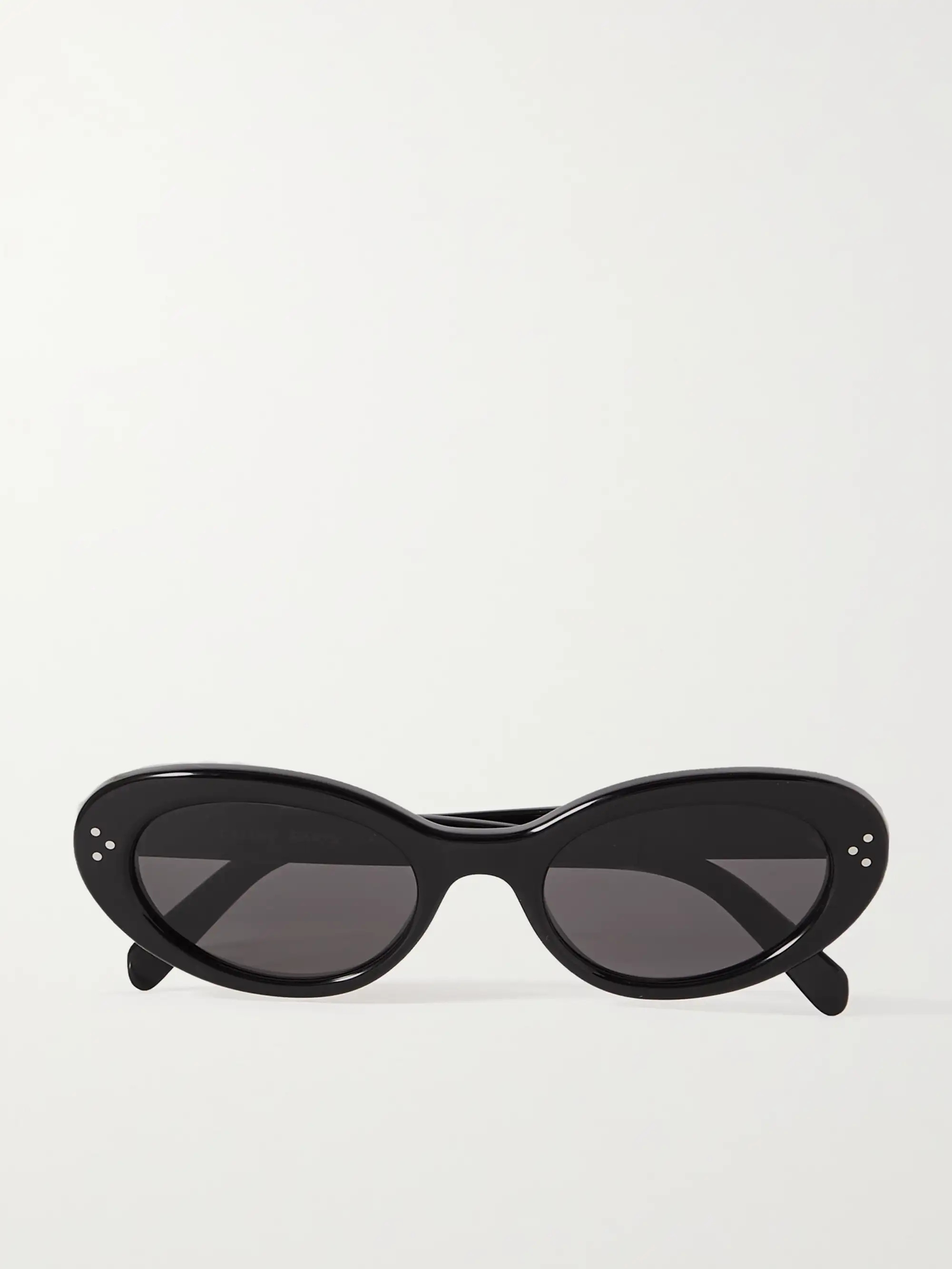 Black Oval-frame acetate sunglasses | CELINE EYEWEAR | NET-A-PORTER | NET-A-PORTER (US)