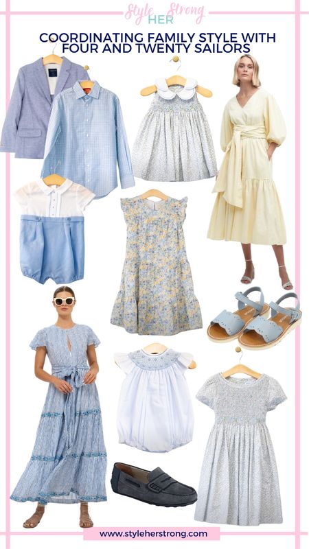 Family coordinating spring outfits perfect for Easter, vacation, Mother’s Day, family photos from Four and Twenty Sailors 

Smocked Dress, Easter outfit, Easter dress, boy blazer, button down shirt, baby bubble, smocked girls dress, floral dress

#LTKkids #LTKbaby #LTKfamily