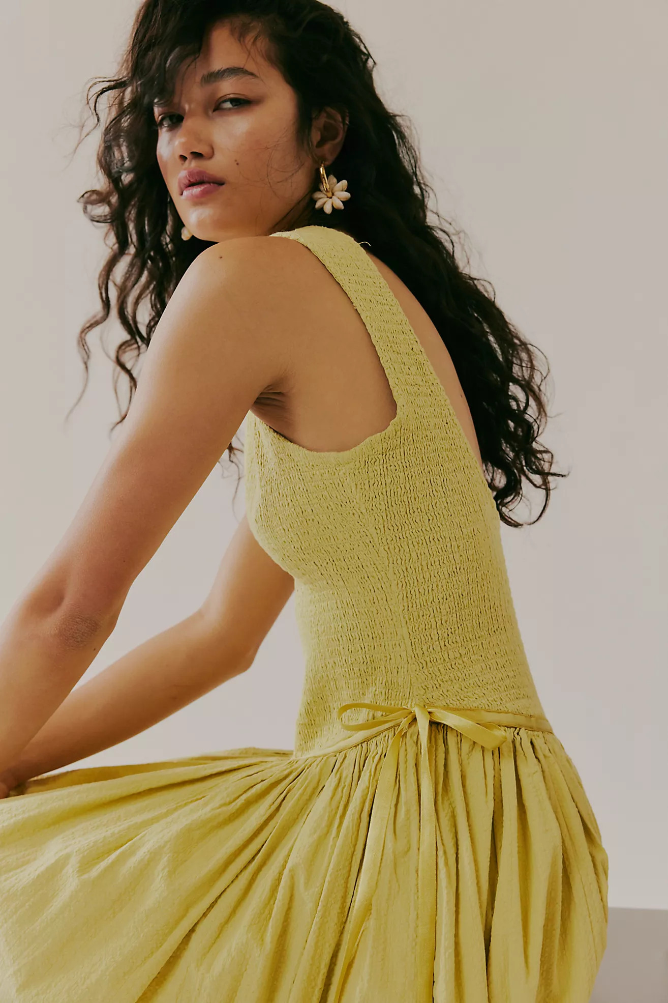 Nightingale Seersucker Midi Dress | Free People (Global - UK&FR Excluded)