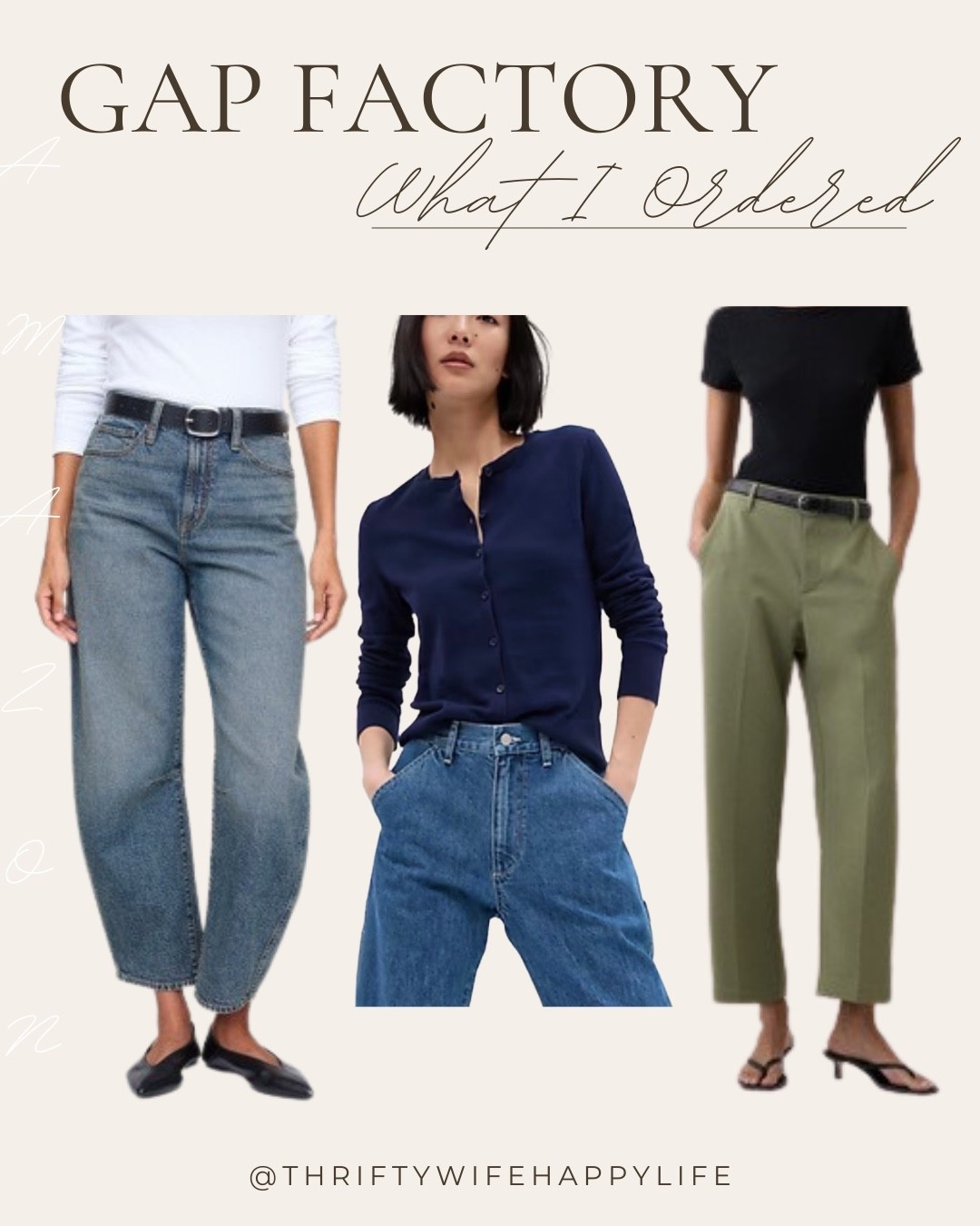 What I ordered from Gap Factory! The pants are currently fully stocked and come in petite, regular and tall sizes

#LTKPetite #LTKSaleAlert #LTKOver40