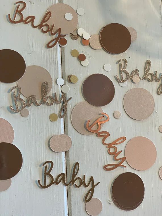 Baby Shower Confetti Baby Girl Boho Decor Gender Neutral - Etsy | Etsy (US)