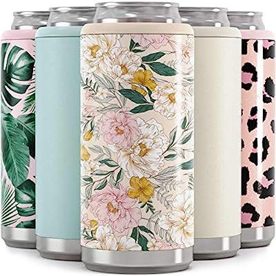 Maars Skinny Can Cooler for Slim Beer & Hard Seltzer | Stainless Steel 12oz Koozy Sleeve, Double ... | Amazon (US)