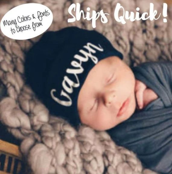 Baby Boy Gift, Personalized Baby Hat, Baby Boy Hat, Newborn Boy Hat, Newborn Hat, Newborn Hat, Ba... | Etsy (US)