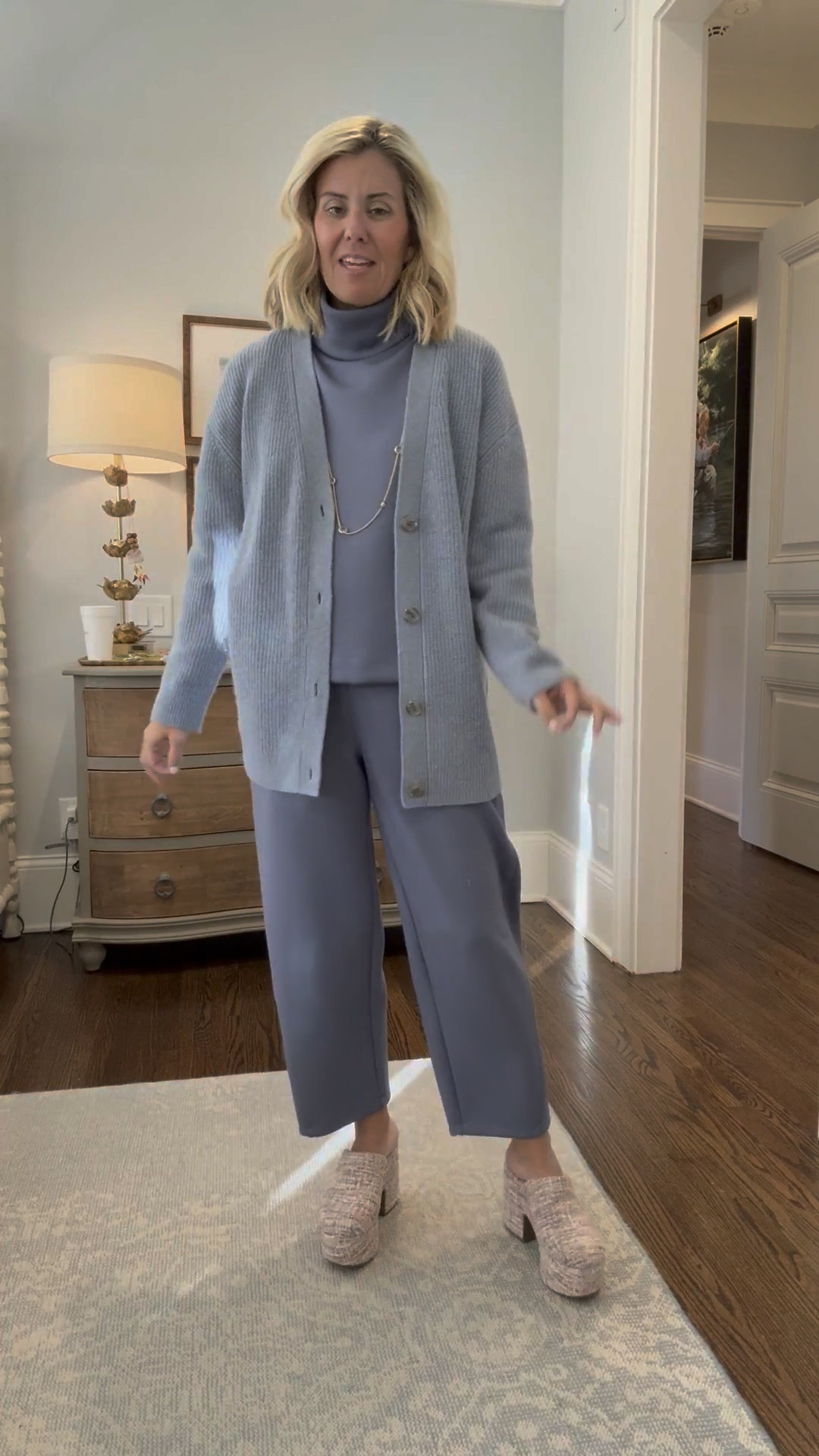 Literally love this monochromatic look… 
XS sweater, xs top, s petite pants, 8 shoes

#LTKmomlife #LTKdayinmylife #LTKootd

#LTKOver40 #LTKmomlife #LTKdayinmylife