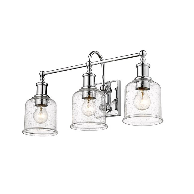 Z-Lite Bryant 24-in 3-Light Chrome Industrial Vanity Light | Lowe's