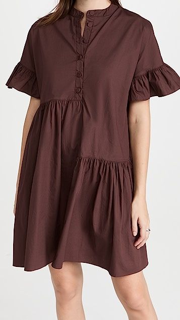 Poplin Mini Asymmetrical Dress | Shopbop