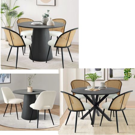 Round Concrete Dining Table with upholstered chairs. Target. Sale alert. Dining room. Dining room table  

#LTKhome #LTKstyletip #LTKsalealert