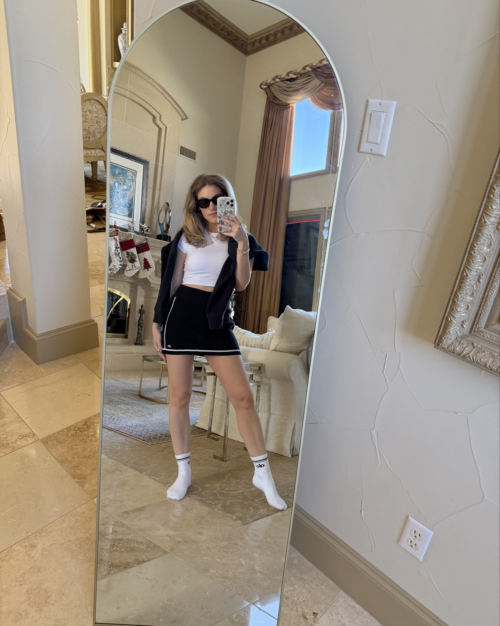 Did she just play tennis? Or did she just got to lunch? 😂 sporty, cute and causal 

Skirt - small
Crop top - medium 

#LTKfitnessgoals #LTKootd #LTKActive
