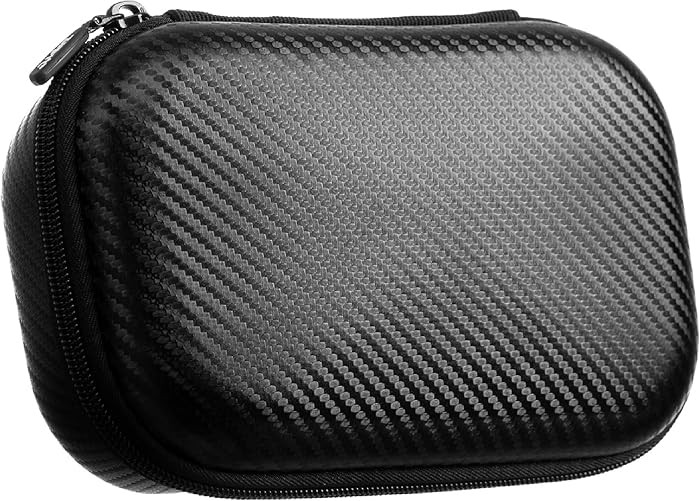 ZIPIT Black Carbon Pencil Case, Durable Pencil Box Storage and Cable Holder | Amazon (US)