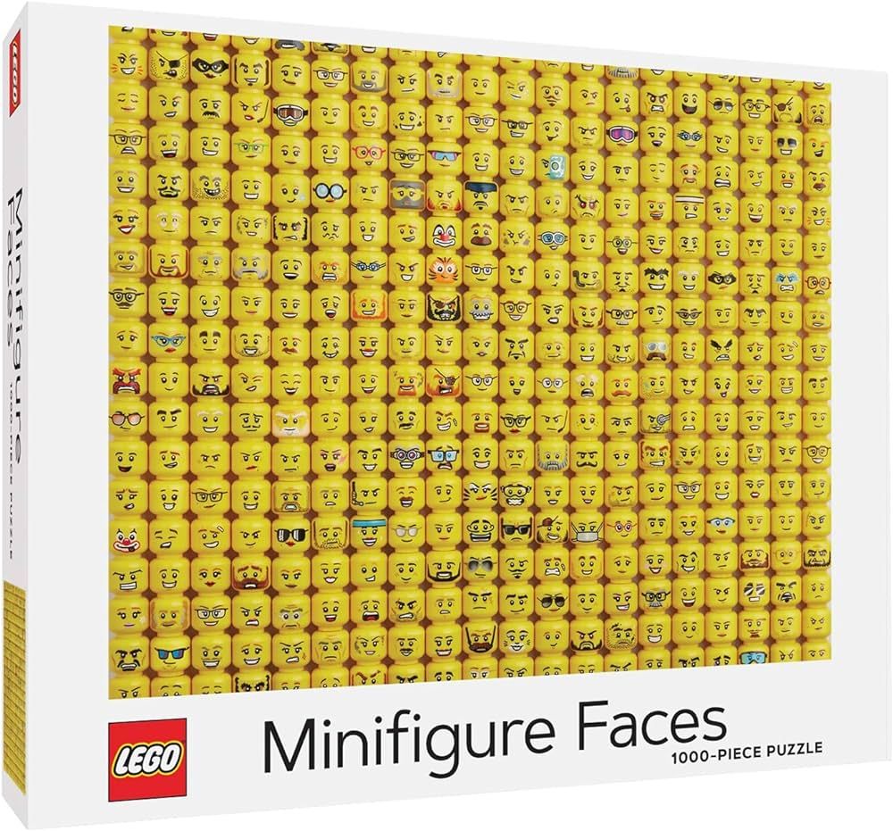 LEGO Minifigure Faces 1000-Piece Jigsaw Puzzle | Amazon (US)