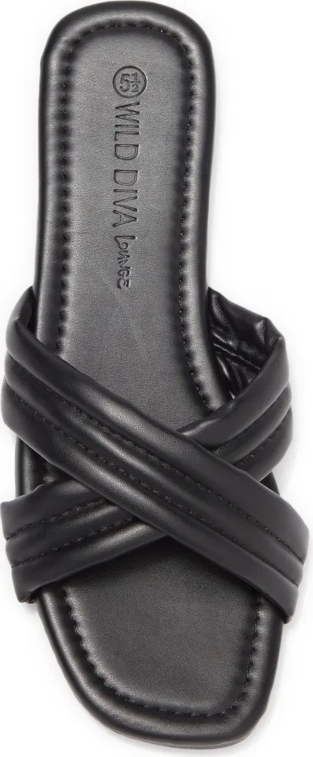 WILD DIVA LOUNGE Ira Crossband Slide Sandal | Nordstromrack | Nordstrom Rack