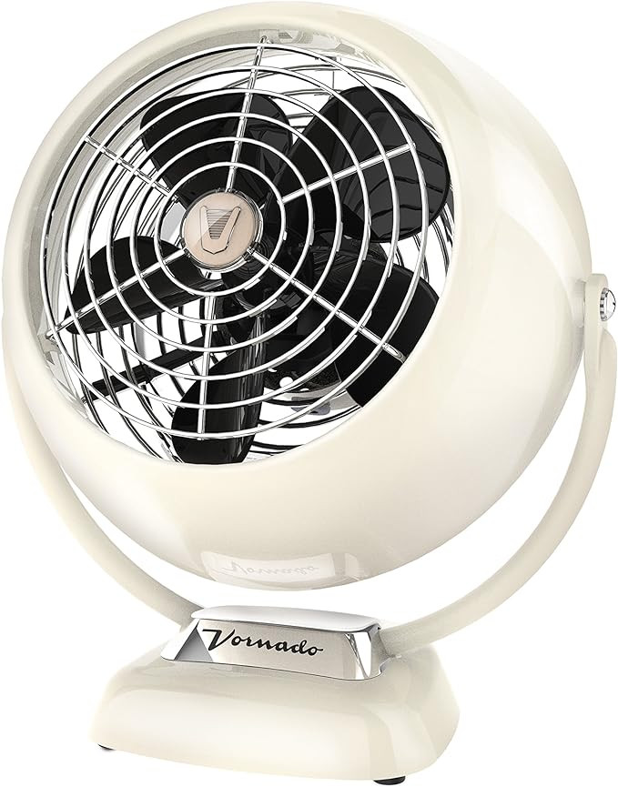 Vornado VFAN Jr. Vintage Air Circulator Fan, Vintage White, 6.1 x 10.1 x 11.4 inches | Amazon (US)