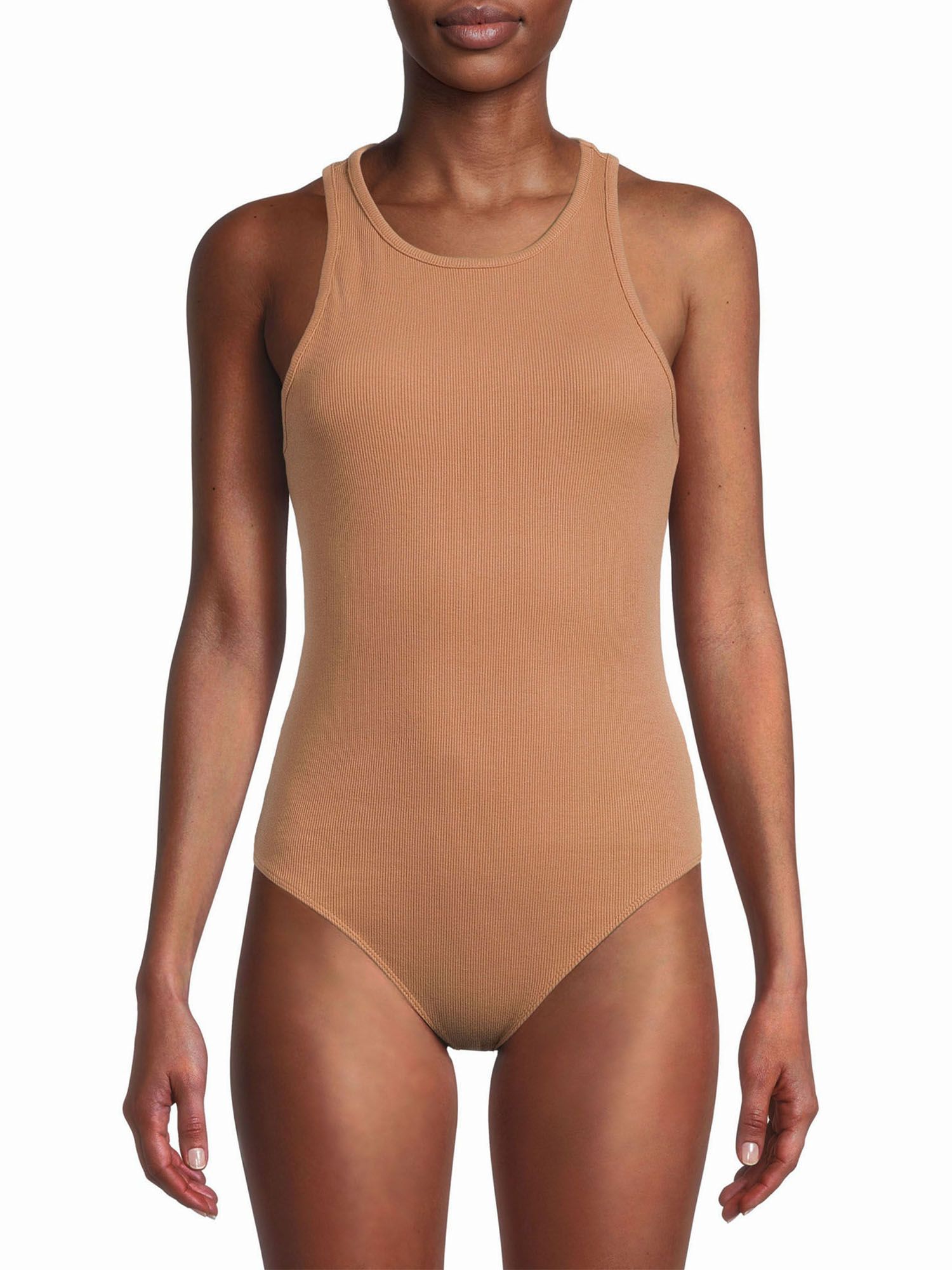 Time and Tru Women's Halter Rib Bodysuit - Walmart.com | Walmart (US)