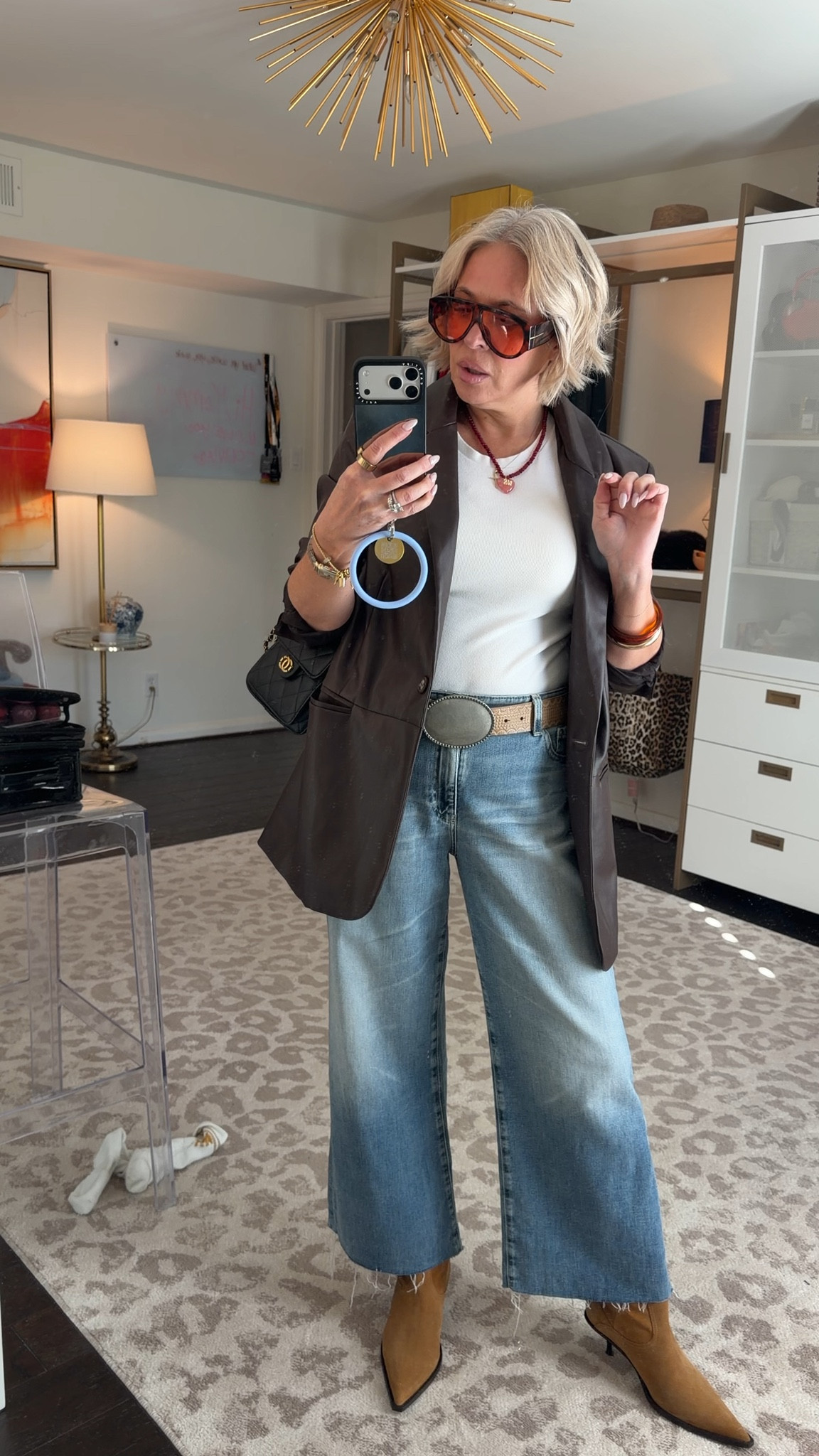 Mom outfits for women over 50.

Wearing a M in Vici leather jacket - major sale! 
Wearing a 27 in Daze jeans
Size 8 in boots

women’s fashion, fall fashion, winter fashion, outfit inspo, everyday style, trendy outfits, holiday outfit ideas

#LTKootd #LTKgrwm #LTKdayinmylife
