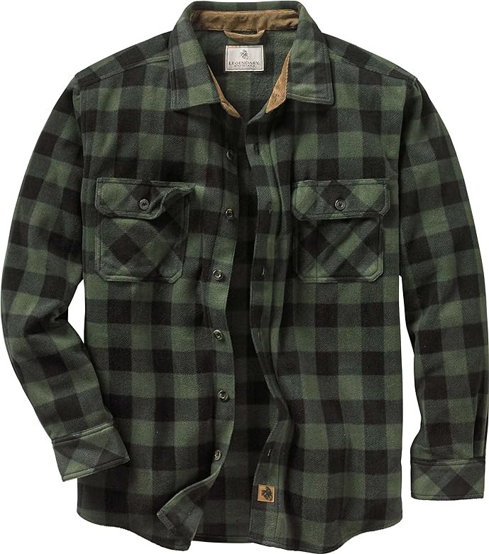 Legendary Whitetails Men's Navigator Fleece Button Up Shirt | Amazon (US)