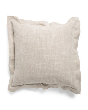 Made In Usa 22x22 Linen Blend Overfilled Double Flange Pillow | Home | Marshalls | Marshalls