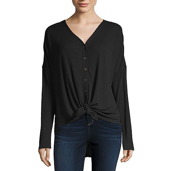 a.n.a-Womens V Neck 3/4 Sleeve T-Shirt | JCPenney