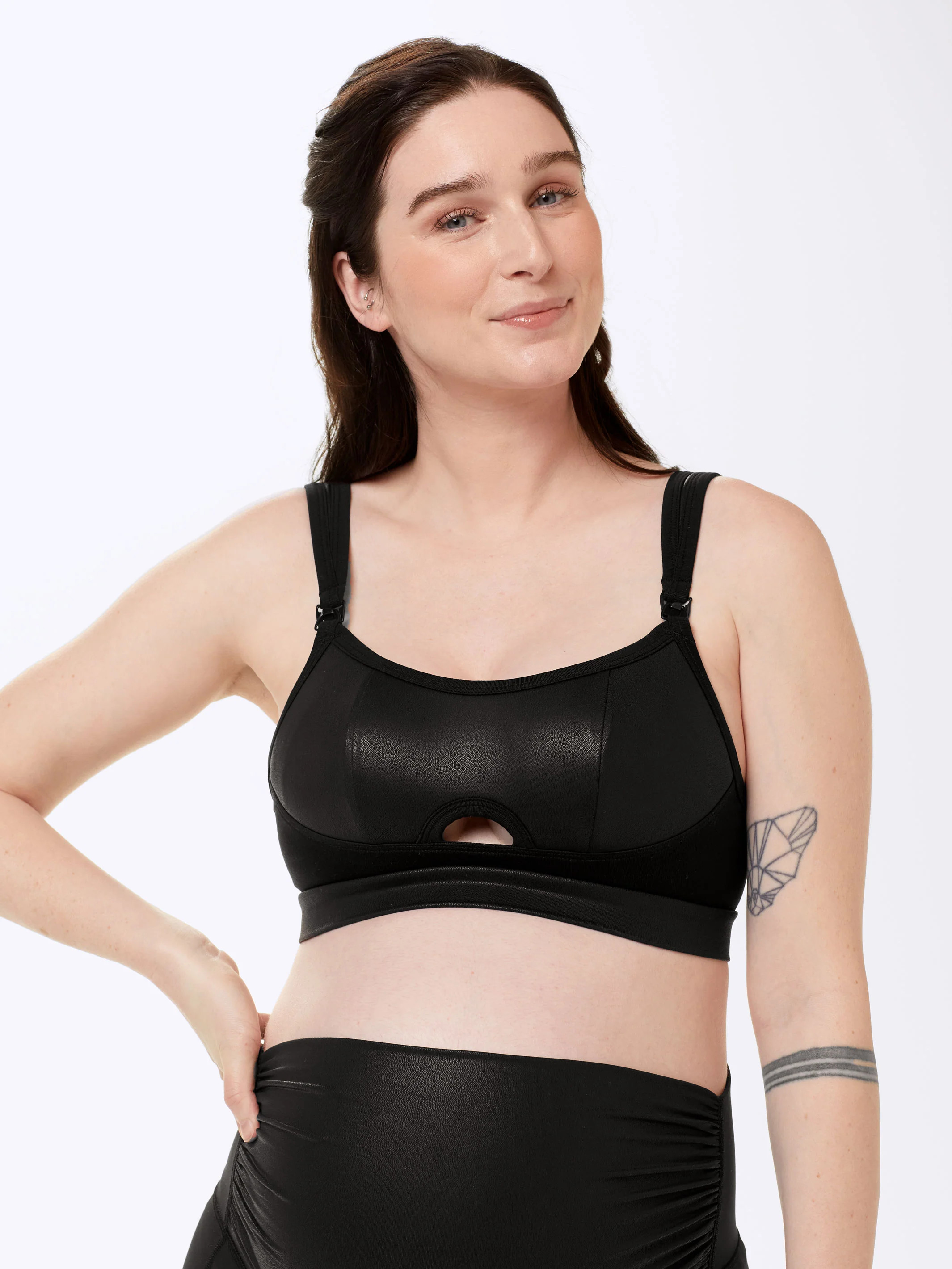 Faux Leather: Hera Sports Bra | AFTER9