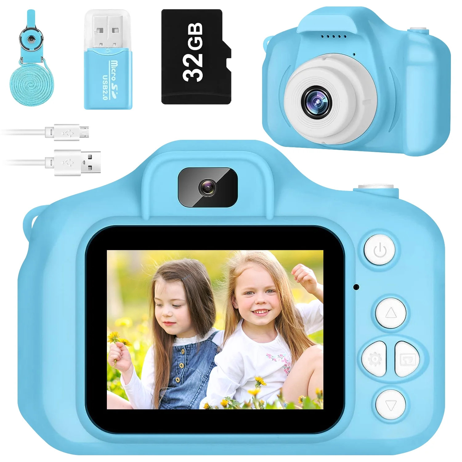 Rirool HD Kids Camera, Selfie Camera for Girls 3-12, Video & Photo Digital Camera, Toddler Toys C... | Walmart (US)