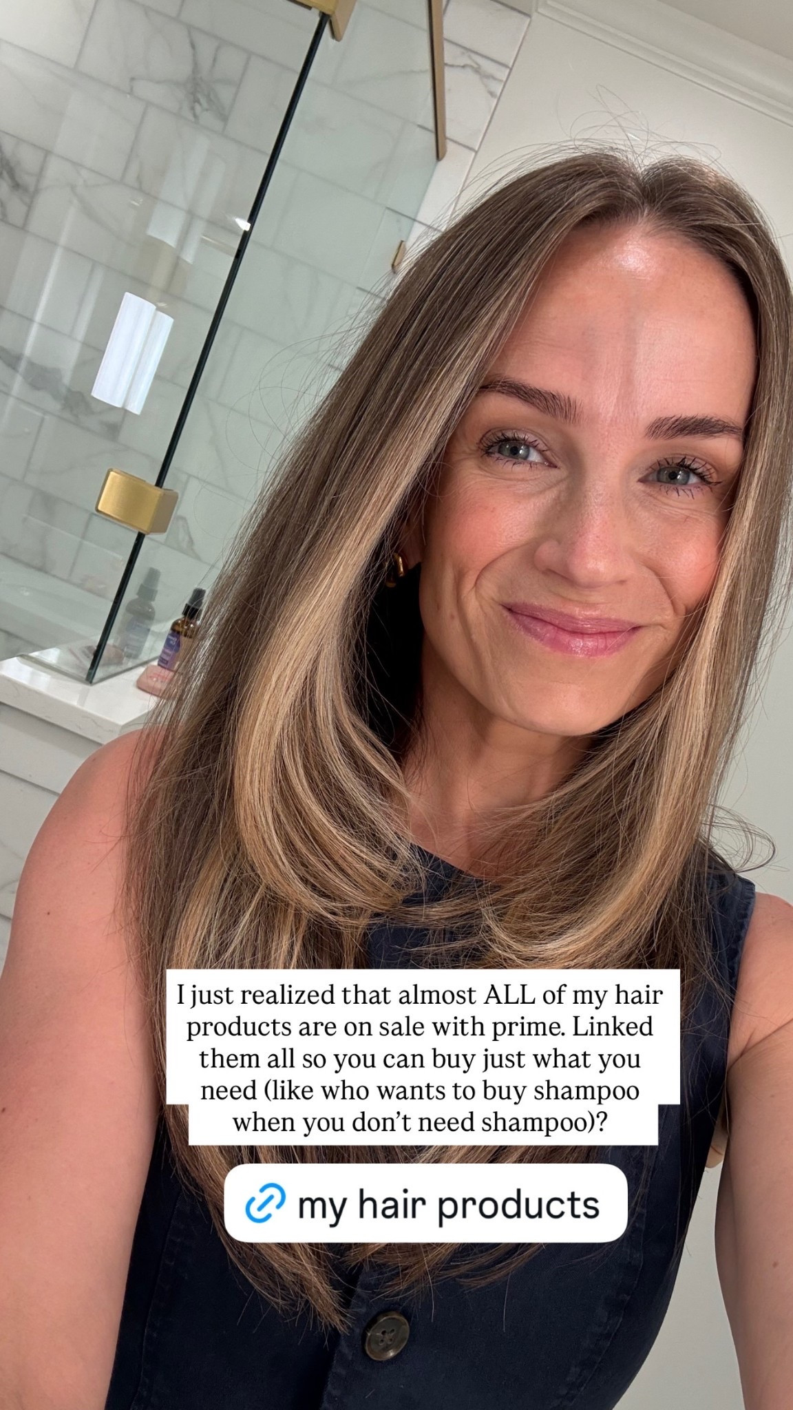 I just realized that almost ALL of my hair products are on sale with prime. Linked them all so you can buy just what you need (like who wants to buy shampoo when you don’t need shampoo)?