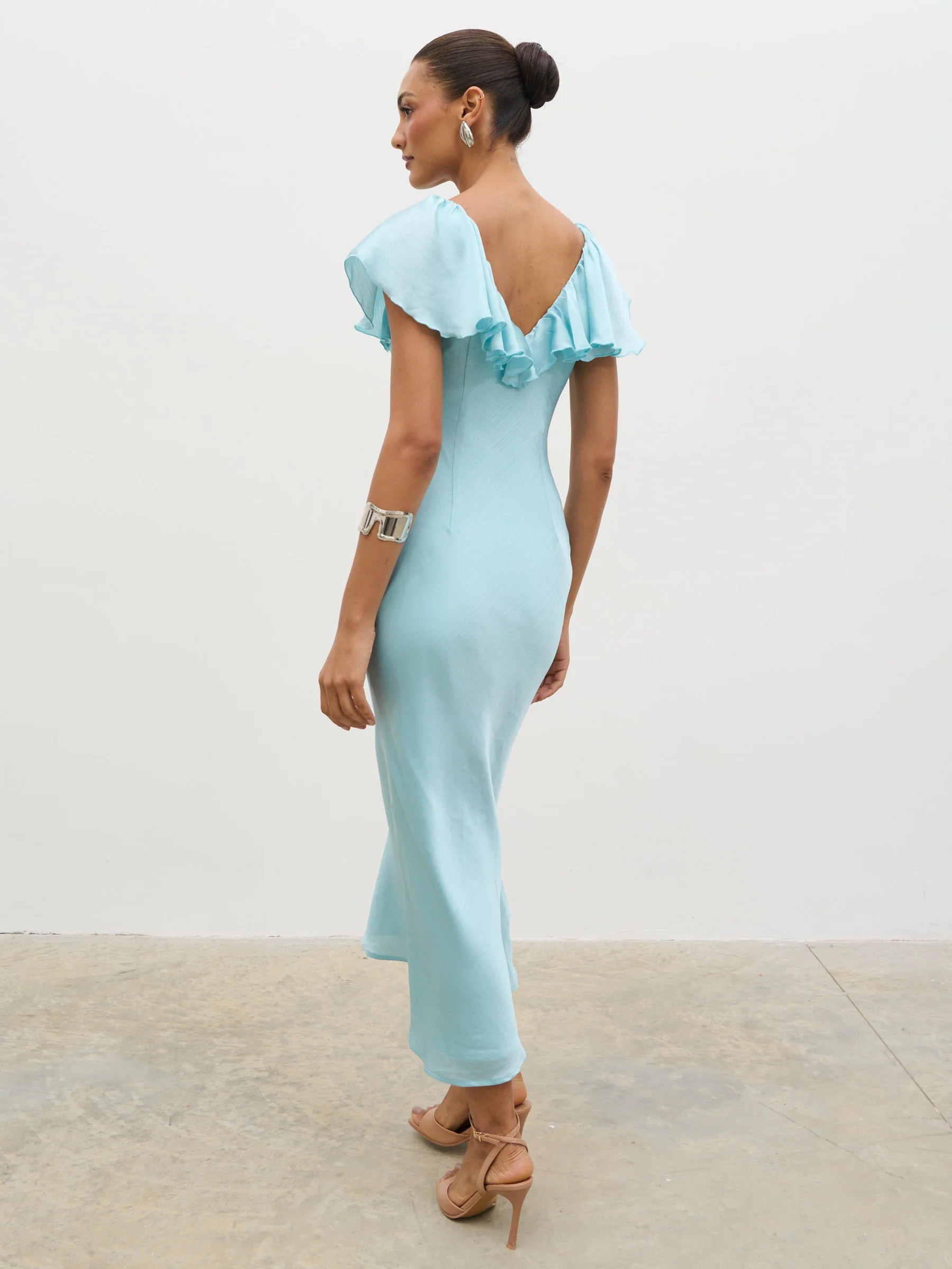 Adina Midaxi Dress - Seaspray Blue | Pretty Lavish (UK)