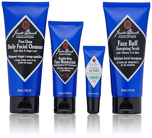 Jack Black Face Buff Energizing Scrub/Skin Saviors Set | Amazon (US)