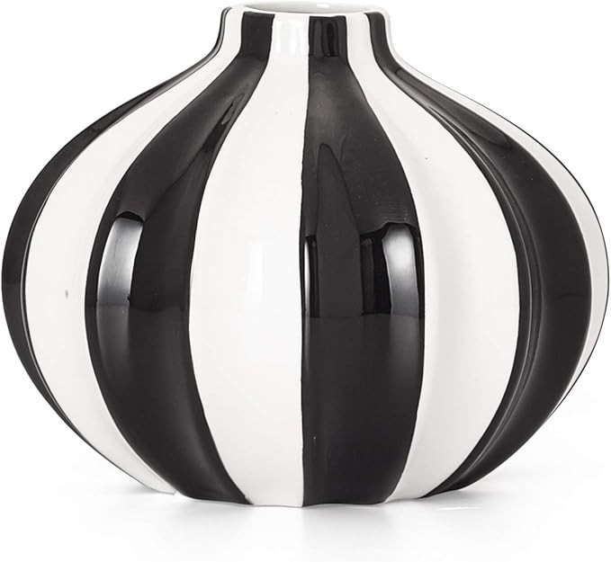 Torre & Tagus Abstract Vase, 5.5", BLACK/WHITE | Amazon (US)