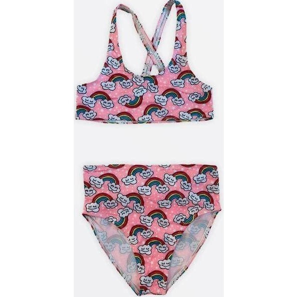 Double Rainbow 2 Piece Swimsuit, Multi | Maisonette