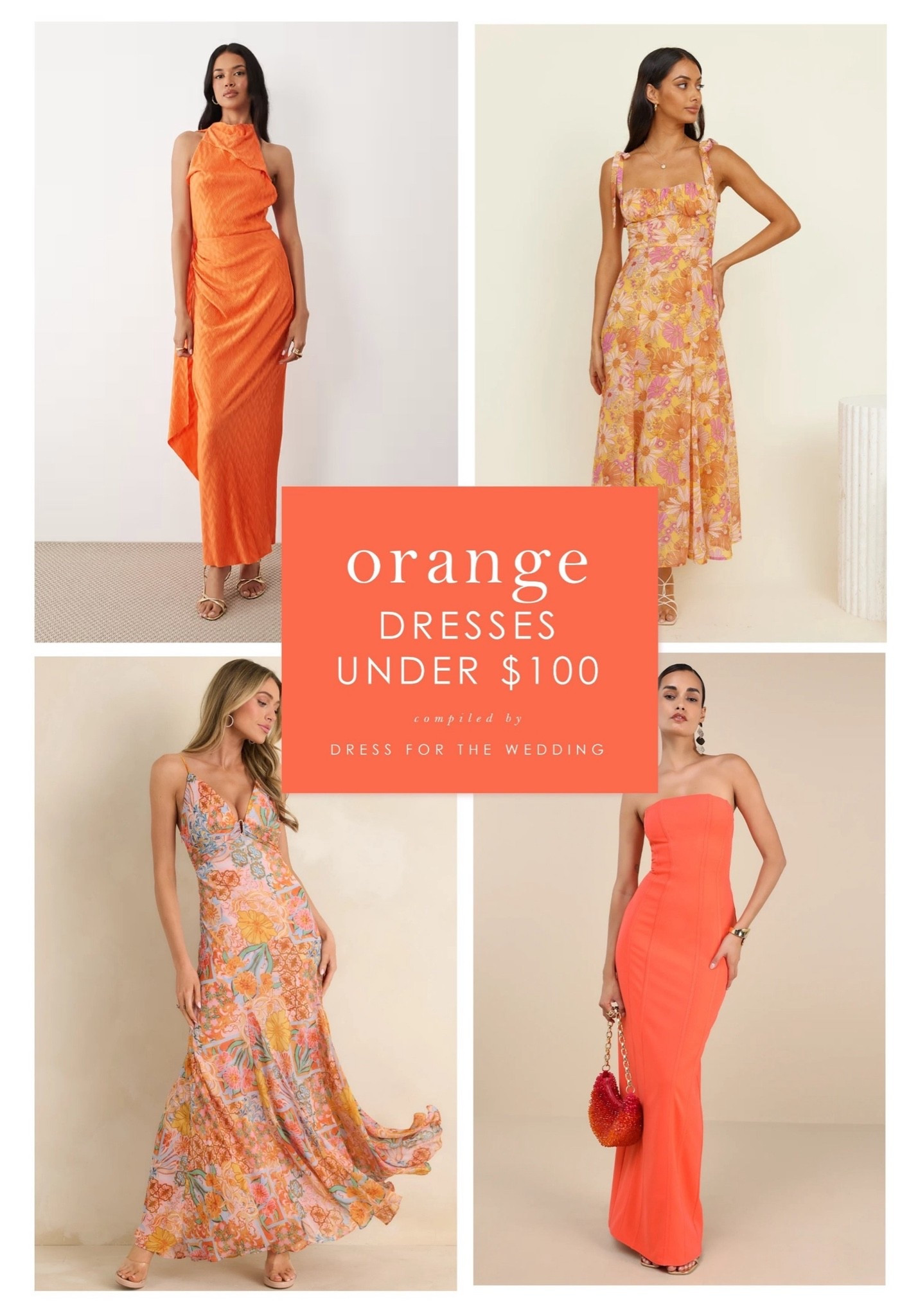 Coral and orange dresses under $100. Affordable summer wedding guest dresses in shades of orange. Formal and semi formal dresses styles for weddings. Engaged, planning a wedding or attending several weddings? Dress for the Wedding is a curated wedding shopping site. Follow us on the LIKEtoKNOW.it shopping app to get the product details for this look plus sale alerts on wedding attire, cute dresses under $100, ideas for wedding guest outfits, plus wedding decor and gift ideas!

#LTKdayinmylife #LTKWedding #LTKgrwm
