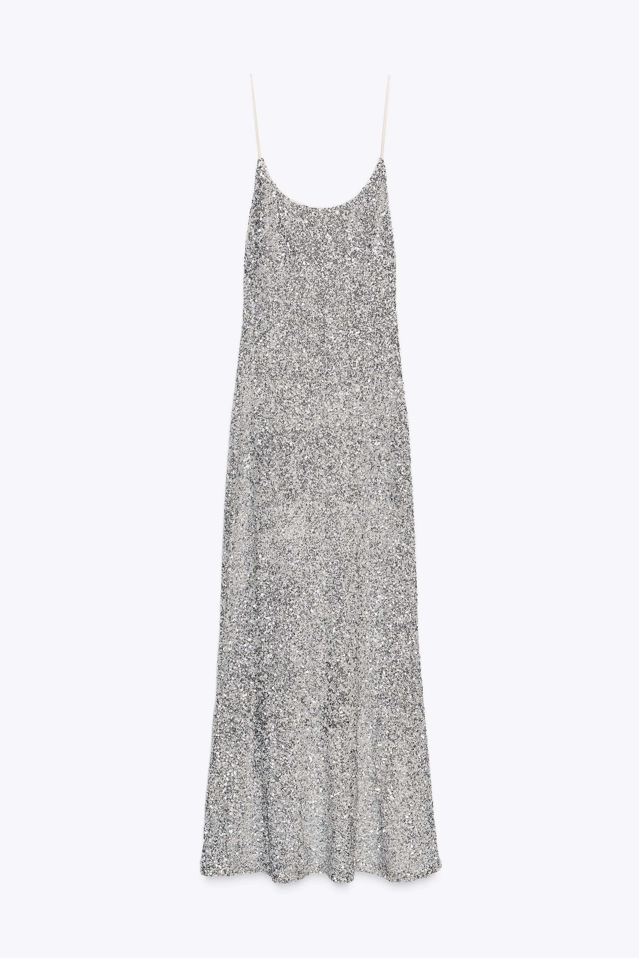 SEQUINNED CAMISOLE DRESS | Zara UK