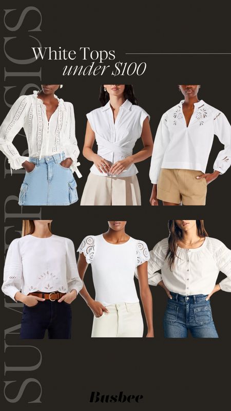 Elevated and affordable white tops to pair with everything this summer, from skirts to jeans to shorts! 

~Erin xo 

#LTKFindsUnder100 #LTKSaleAlert #LTKSeasonal
