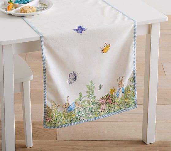 Peter Rabbit™ Garden Table Runner | Pottery Barn Kids