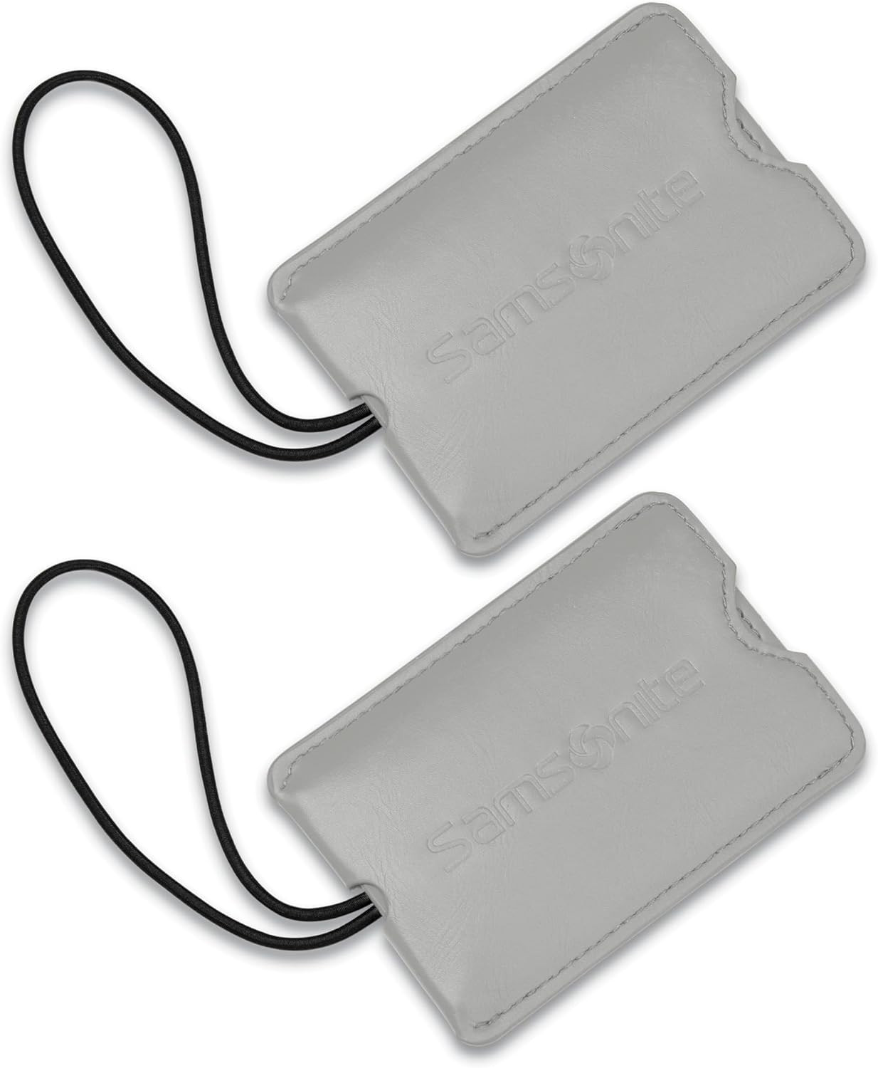 Samsonite 2-Pack Vinyl ID Tags, Light Grey | Amazon (US)