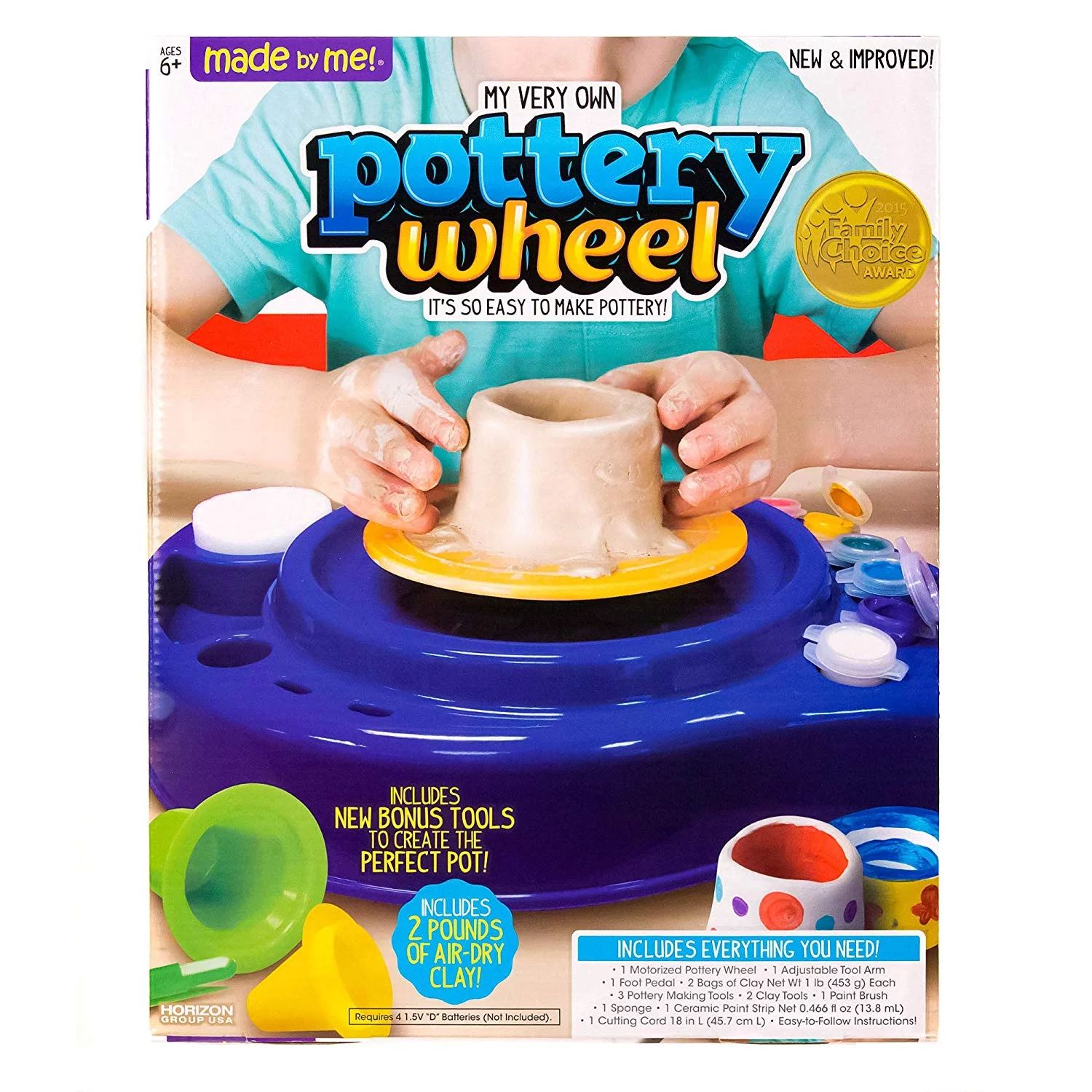 Made By Me My Very Own Pottery Wheel Kit, Holiday Gift for Kids, Ages 8+ - Walmart.com | Walmart (US)