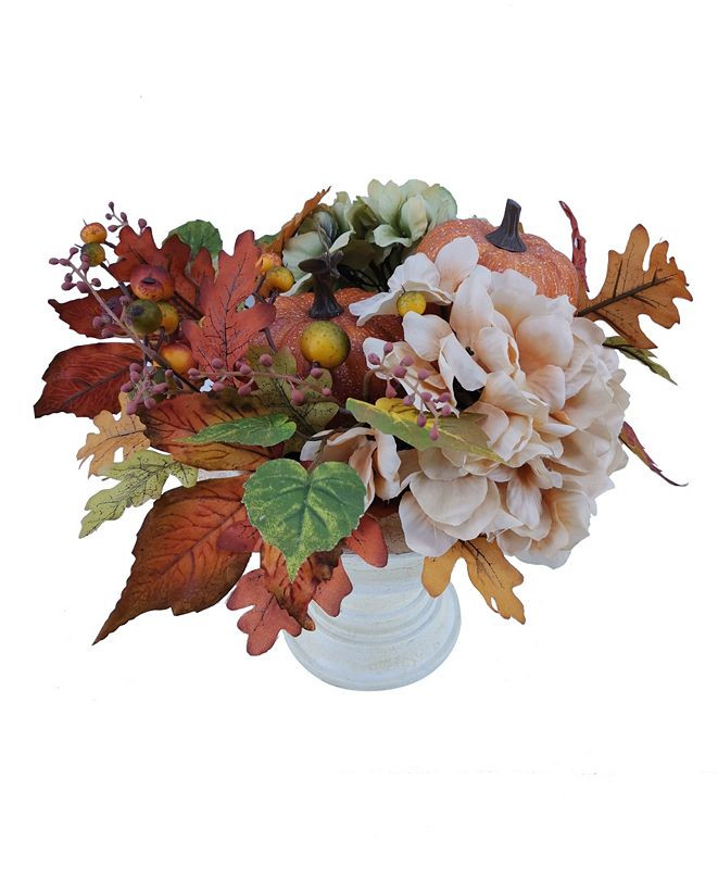 Martha Stewart Harvest Pumpkins and Flowers Arrangement, Created for Macy's | Macys (US)