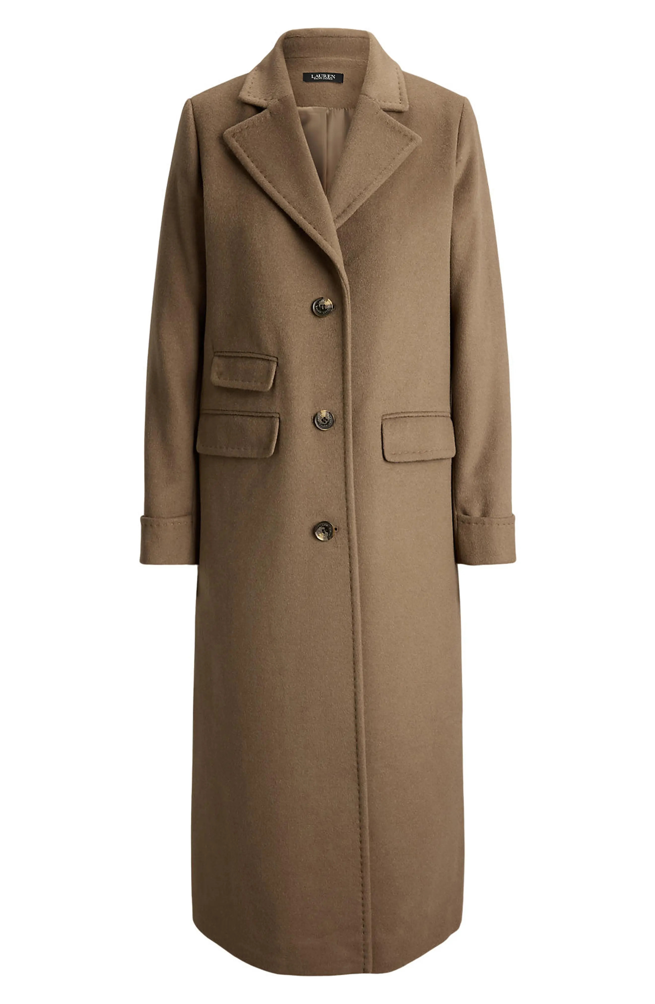 Longline Wool Blend Reefer Coat (Women) | Nordstrom | Nordstrom