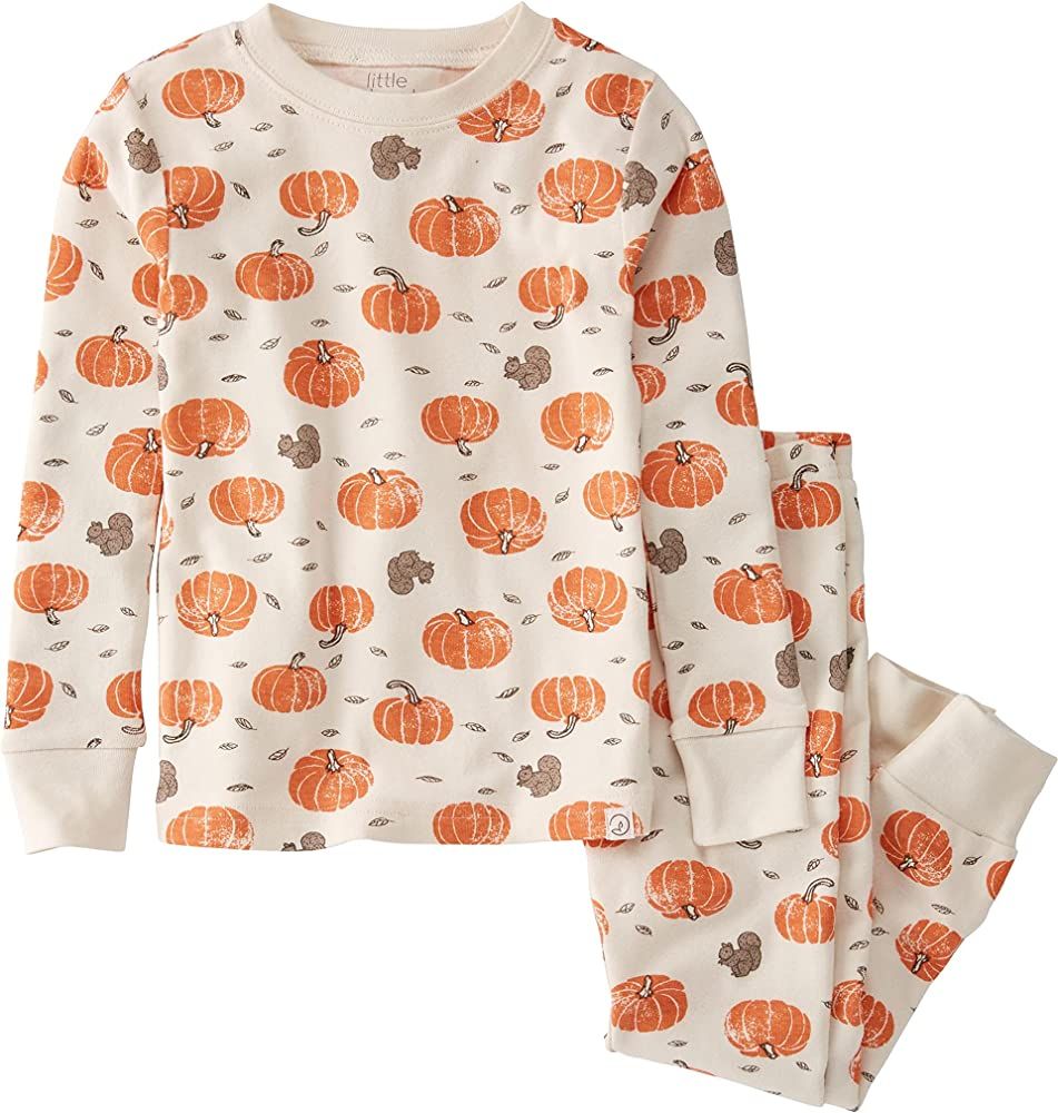 Amazon.com: Carter's 2-Piece Organic Cotton Pajama Set, Pumpkin Print, 4T : Clothing, Shoes & Jew... | Amazon (US)