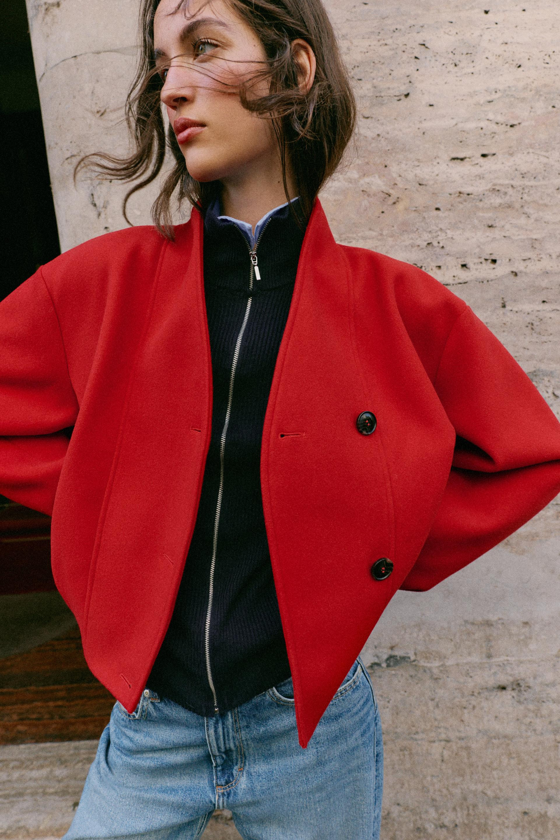 SOFT DOUBLE-BREASTED JACKET | Zara US