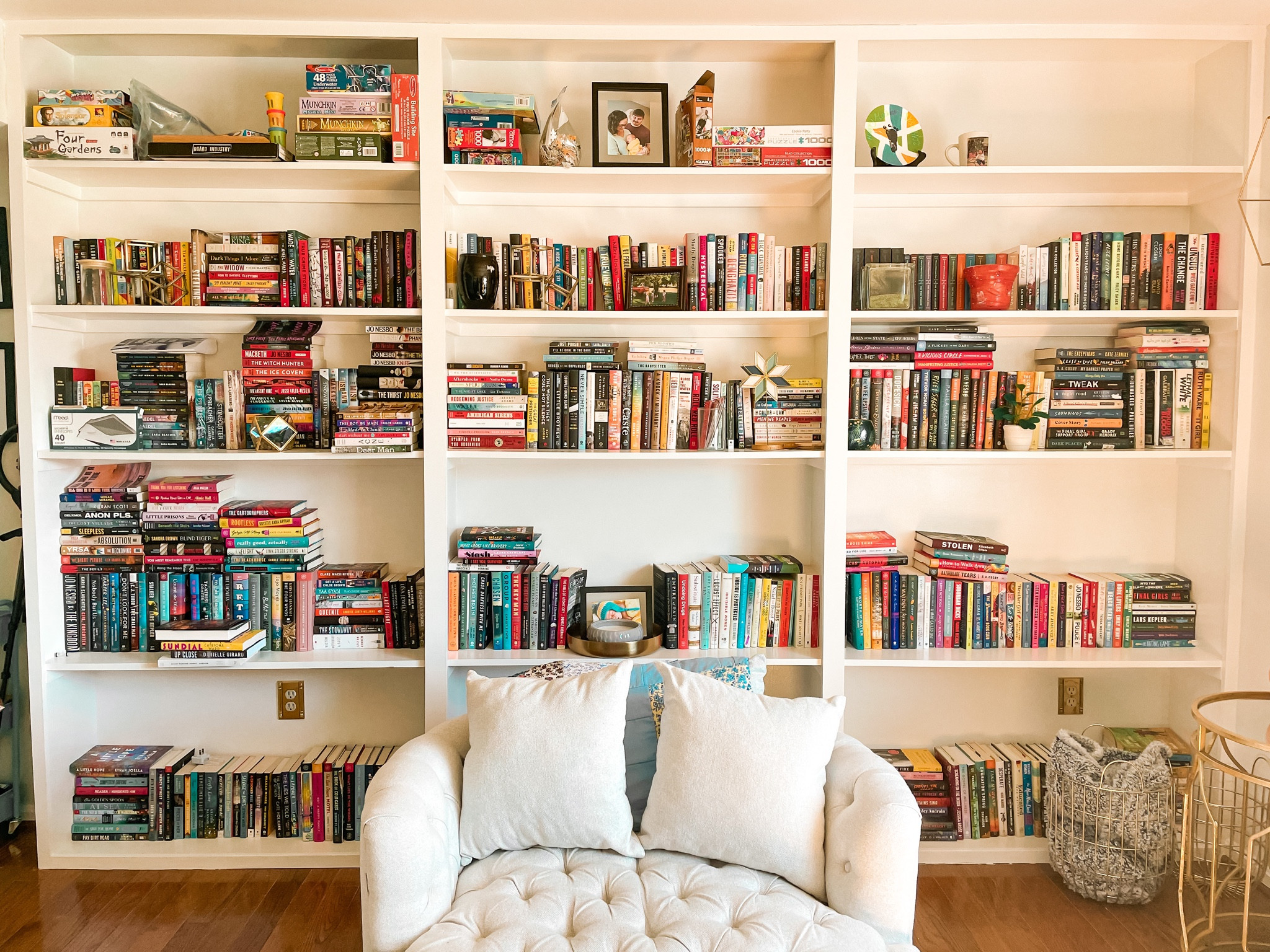 My favorite view 

Bookshelf, built-in bookshelves, white shelves, reading room, reading nook, in-home library, reading chair, reading space, sitting room, living room

#LTKfamily #LTKstyletip #LTKhome