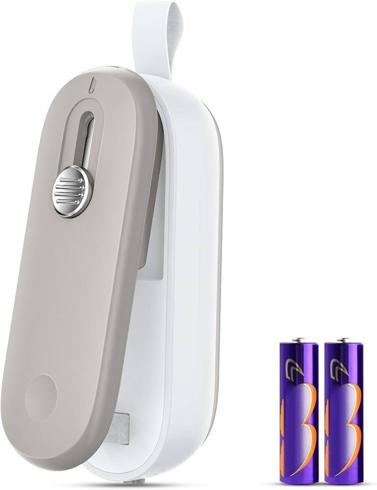 FEPPO Mini Bag Sealer,Bag Sealer with Cutter 2 in 1 Heat Sealer, Portable Chip Sealer Handheld Fo... | Amazon (US)