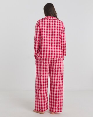 Gingham Valentines Cherry Pyjama Set | Simply Be (UK)