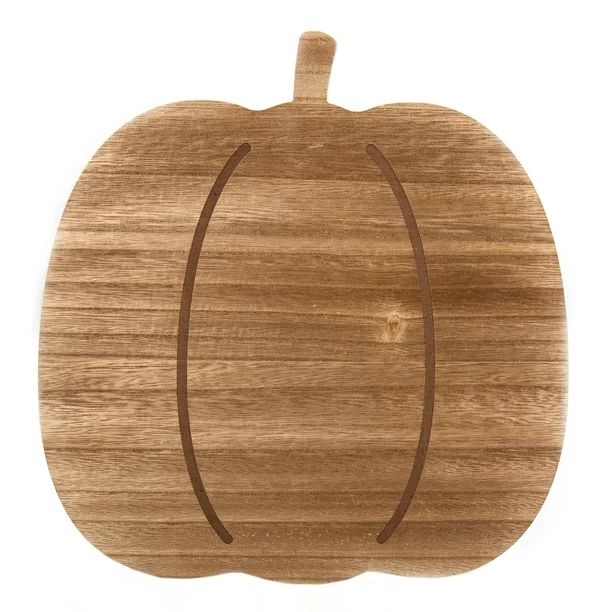 Fall, Harvest Wood Pumpkin Serving Tray, 12", by Way To Celebrate | Walmart (US)