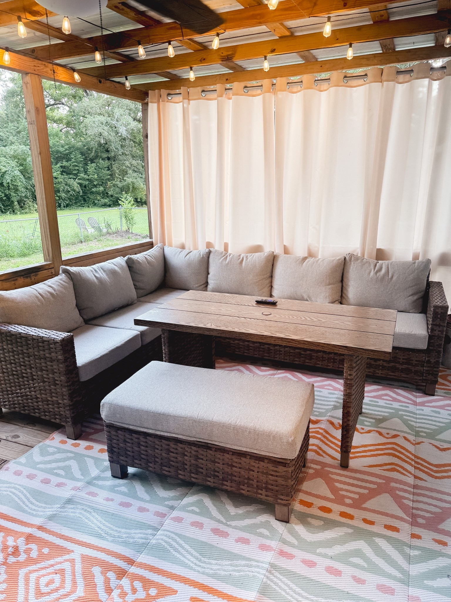 new little back porch set up 🩷 the furniture is on major sale at Walmart! ✨

#LTKHome #LTKautumn