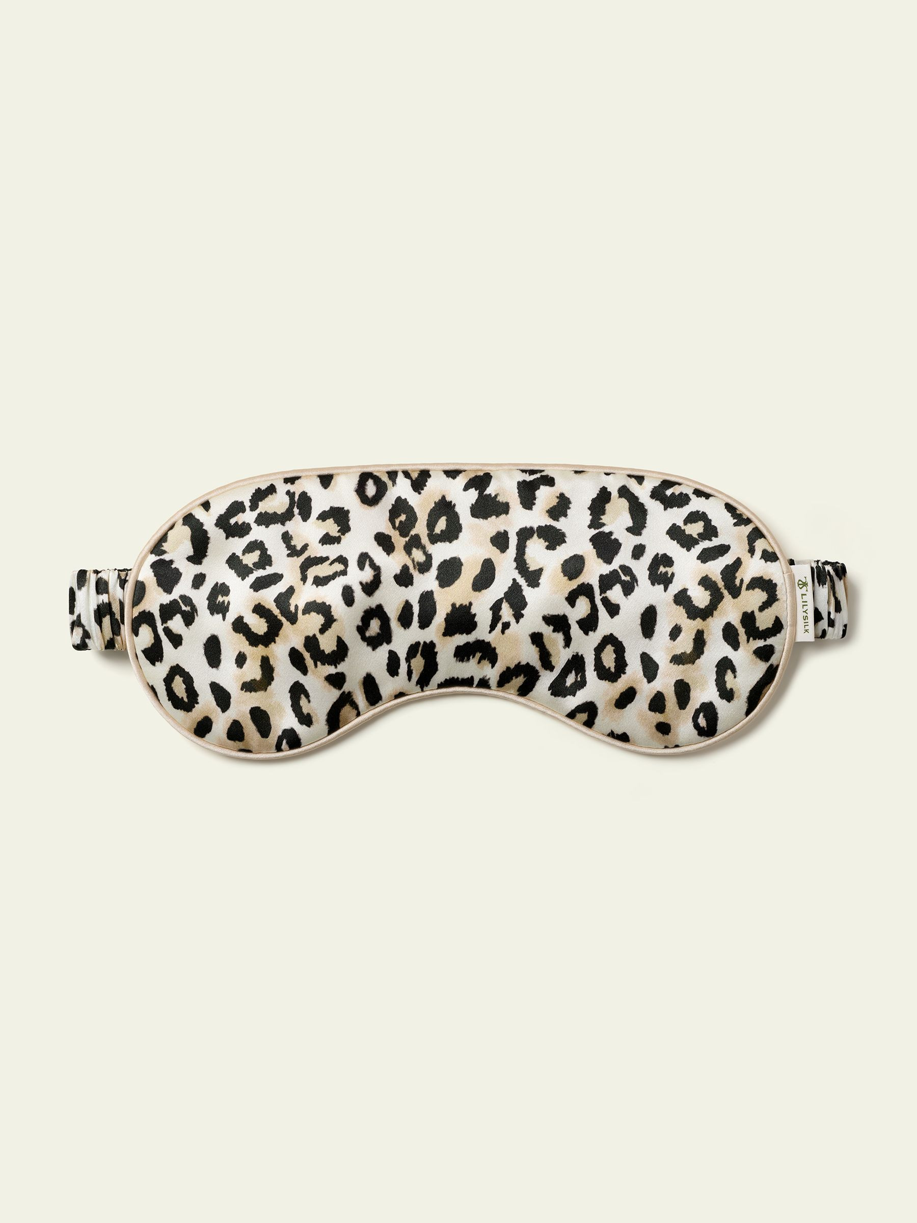 Leopard Print Silk Eye Mask | LILYSILK