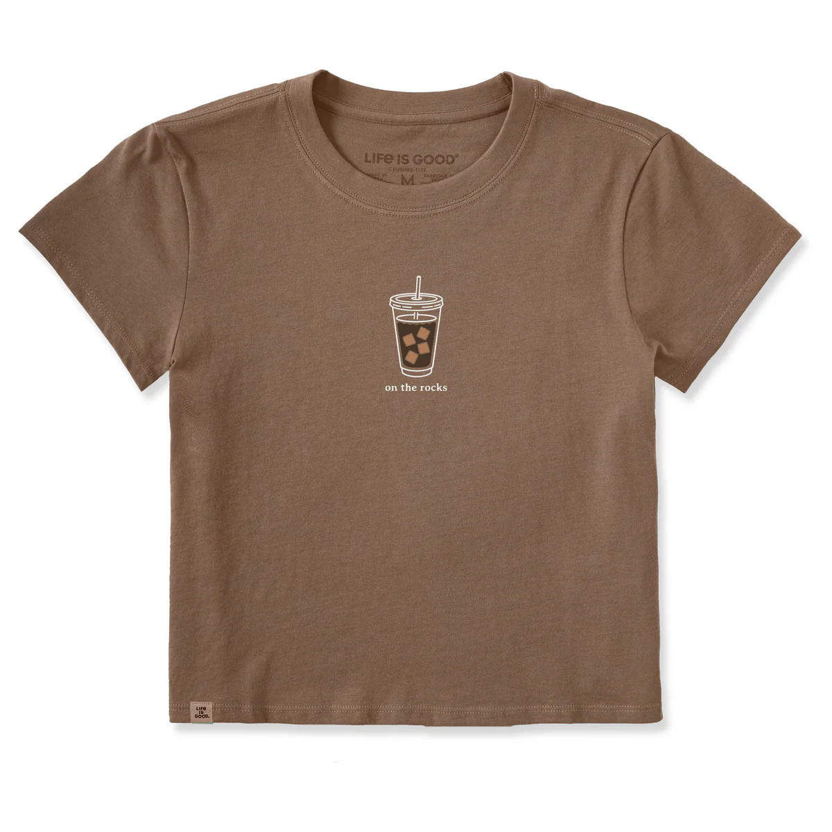 Women's On the Rocks Iced Coffee Crusher-LITE Shrunken Tee | Life is Good