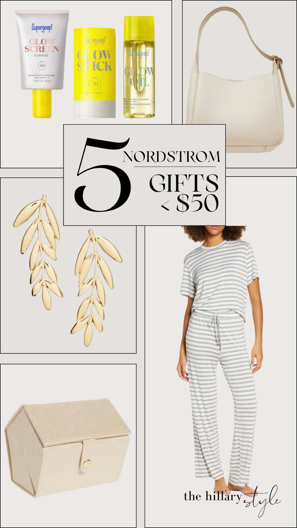 Nordstrom Gift Ideas Under $50: Mother’s Day is coming up, so treat the mothers in your life or yourself to gifts from Nordstrom. Beauty, fashion, accessories, home decor gift ideas under $50. Pajama set, jewelry case, jewelry box, gold earrings, handbag, purse, beauty set, Super Goop, Mango, Honeydew Intimates. 

#LTKGiftGuide #LTKfindsunder50 #LTKSeasonal