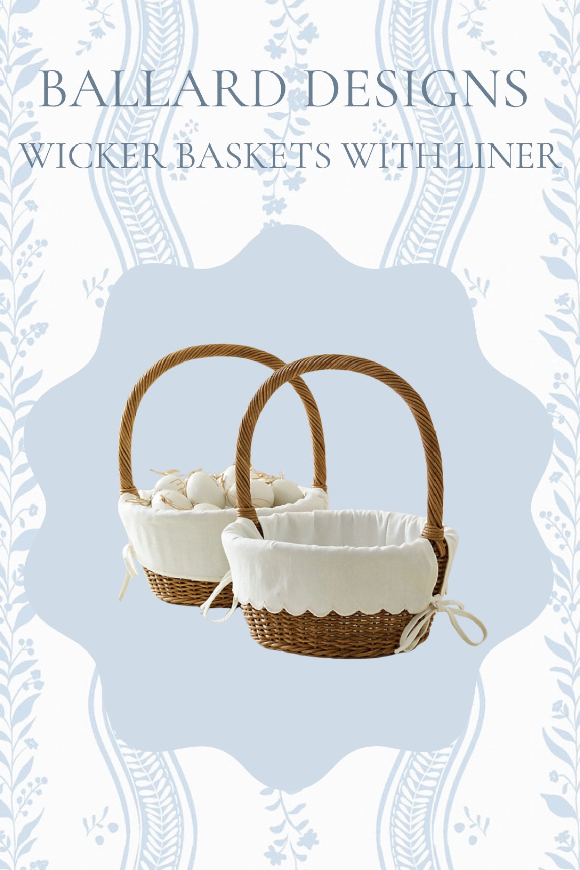 The perfect wicker basket for every holiday! I use them every year for my boys’ Valentine’s and Easter baskets! The liner is even customizable! Be sure to order early, they sell out quick! 

#LTKSeasonal #LTKFindsUnder50 #LTKGiftGuide