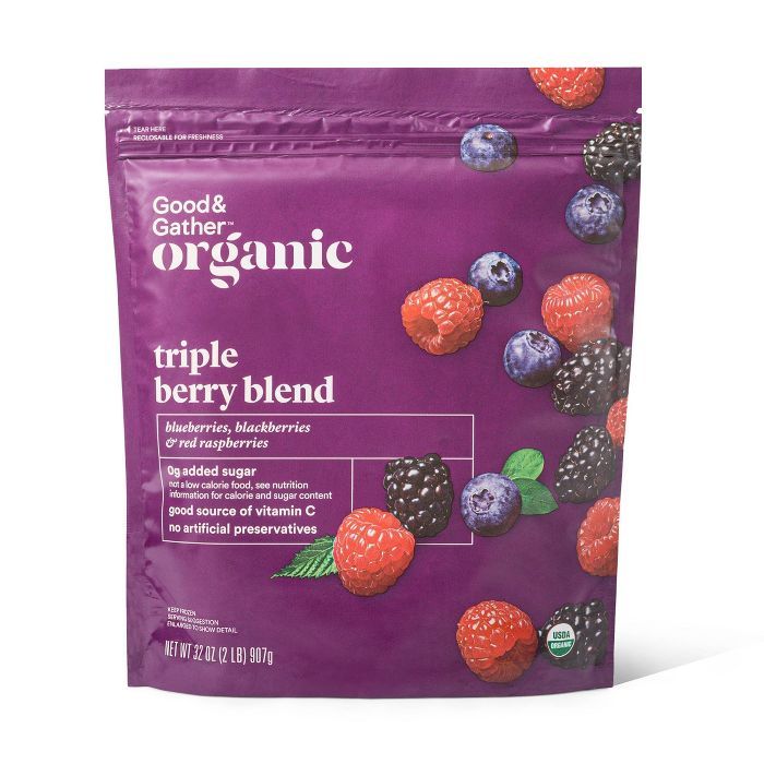 Organic Frozen Triple Berry Blend - 32oz - Good & Gather™ | Target
