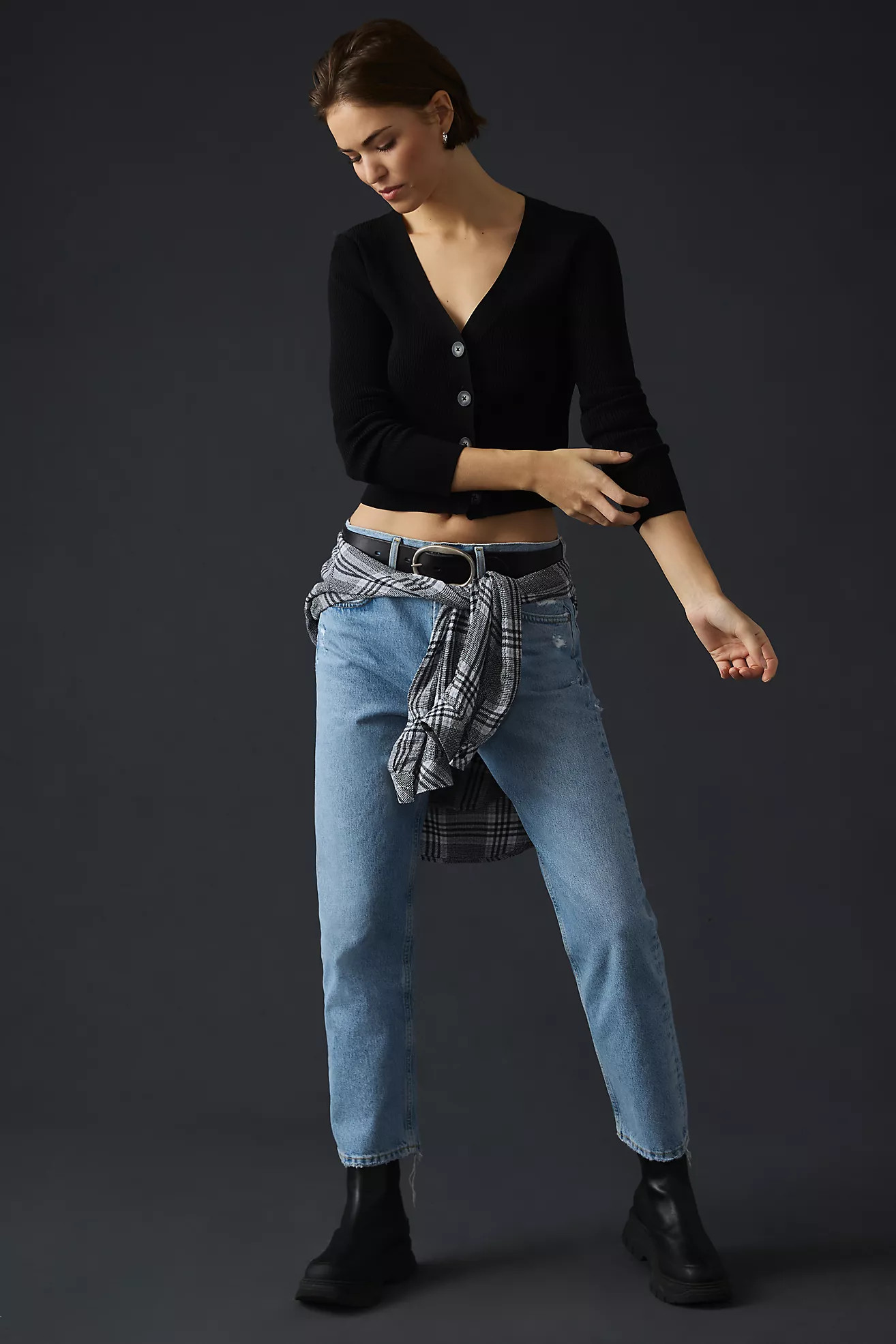 AGOLDE Parker High-Rise Straight Jeans | Anthropologie (US)