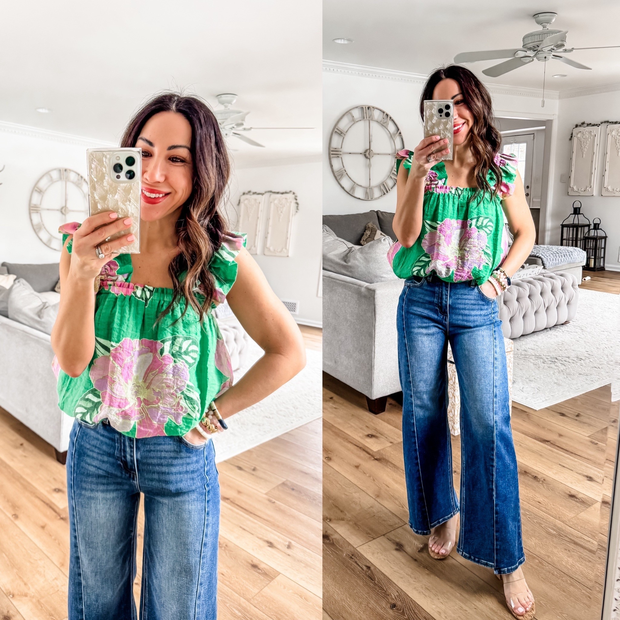 Jeans 25. XS top.

#LTKOver40 #LTKPetite